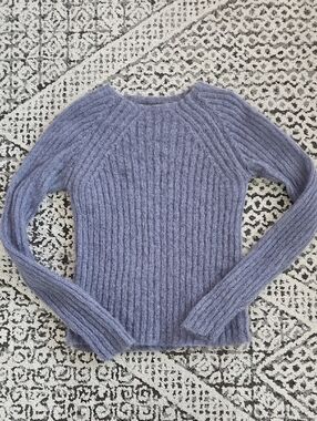 Vintage Y2K Banana Republic Mohair Sweater In Dusty Lilac Size Small